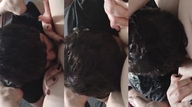 POV Hot Lesbian BBW devours wet pussy moaning climax thick thighs shaking cunnilingus