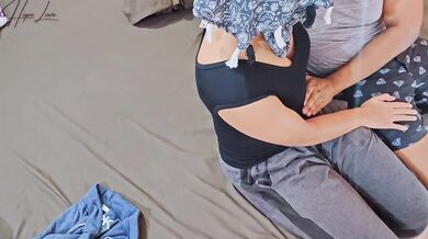 My brother-in-law rips my tight pussy apart with his huge black cock