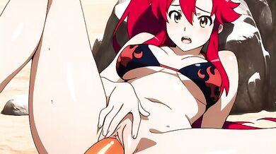 Yoko Littner's monster cock frenzy AI gangbang drenched in cum