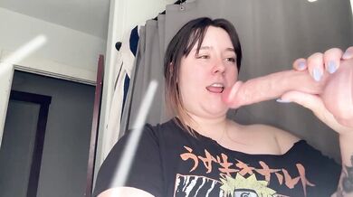 Chubby MILF destroys dick in audition blowjob audition
