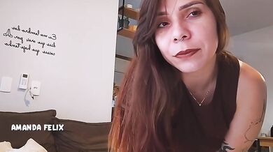 Thick Brazilian latina in tiny shorts teases till ruined screaming solo