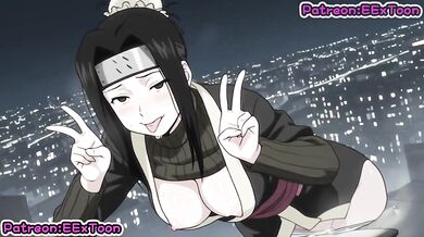 Naruto anime haku rough blowjob big tits cumshot hentai