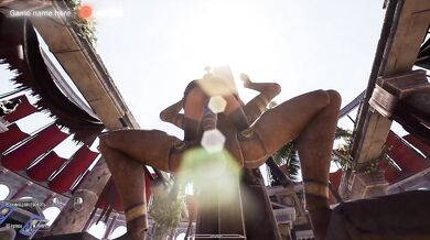 Lara gets destroyed by ancient guardian's cum soaked cock