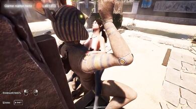 Lara gets destroyed by ancient guardian's cum soaked cock