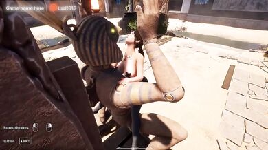 Lara gets destroyed by ancient guardian's cum soaked cock