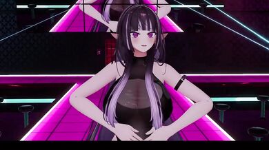 Thicc elf vtuber strips naked to conqueror hentai mmd twerk