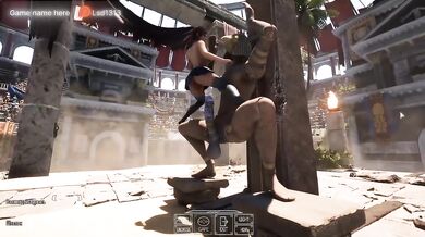 Lara’s First Ride With the Ancient Guardian stockings wet with oiled up reality