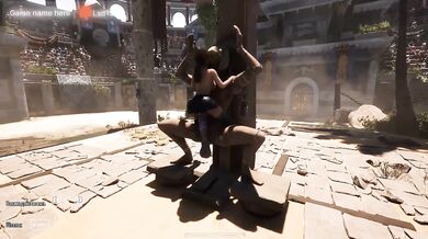 Lara’s First Ride With the Ancient Guardian stockings wet with oiled up reality