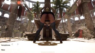 Shy Blonde Gets Her Anal Destroyed By A Big Dick In 3D Ruins