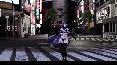 Elf VTuber gets destroyed in hot Kpop anime cosplay Hentai MMD