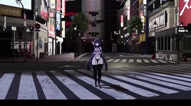 Elf VTuber gets destroyed in hot Kpop anime cosplay Hentai MMD