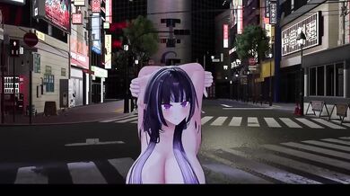 Elf VTuber gets destroyed in hot Kpop anime cosplay Hentai MMD