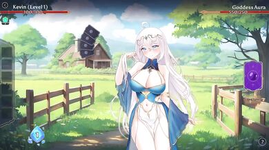 Goddess gives divine blow job in erotic card battler game Hentai