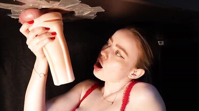 Gloryhole humiliation throat fucked him raw with new toys ASMR full