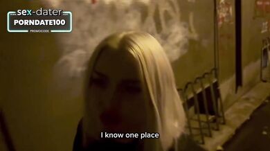 Russian whore flashes big tits on first date then gets destroyed public sex and cum on face