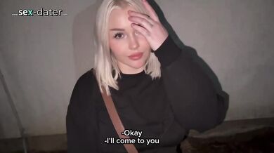 Russian whore flashes big tits on first date then gets destroyed public sex and cum on face