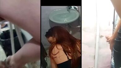 Wife flashes then gets fucked right at the bar