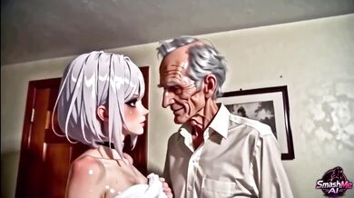Christy’s rent paid in steamy goth shower tears older landlord makes her choke