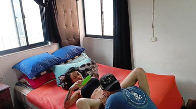 Fucking a Colombian milf with a big ass and huge tits raw