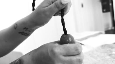 Busty dominatrix stretches slave’s urethra with dilators in brutal bondage
