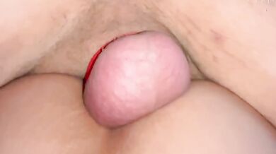 Stepsis stretches her leggings raw anal creampie no time to strip PART 2