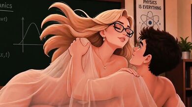 My blonde teacher ruined me I fucked her big tits in cartoon hentai