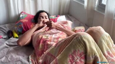 Anal sex with big ass latina choked on thick cock deep inside her tight asshole