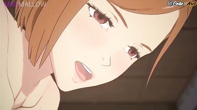 Nobara gets her big ass fucked raw with a huge dick
