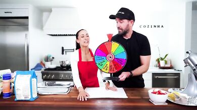 Strawberry cinna rolls making cum mess
