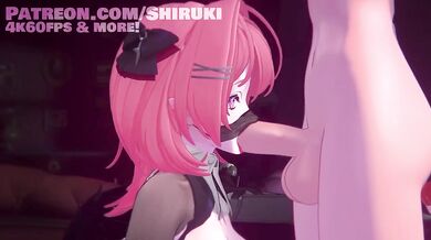 Remielle gets Belle’s throat wrecked raw futanari hentai
