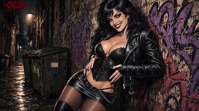 Rock On Two stripped down in the dark alley