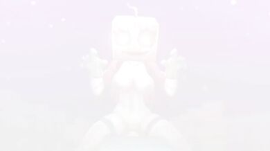 Steve's Big Tits get destroyed in anime Minecraft porn cumshot