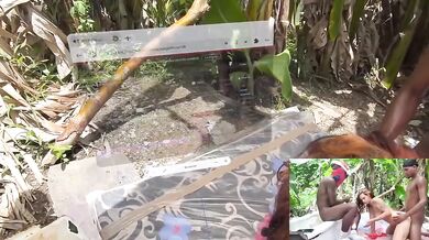 Big Latina gets destroyed sucking BBC in mixed reality while strangers watch