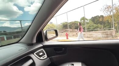 My neighbor picks me up in his car and we have sex public sex POV riding cowgirl best blowjob
