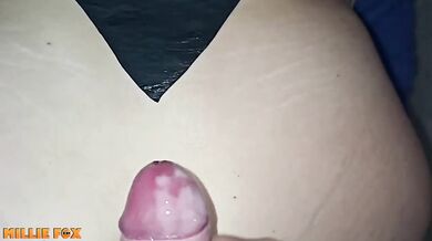 Horny MILF takes massive load under doggy style sloppy cumshot