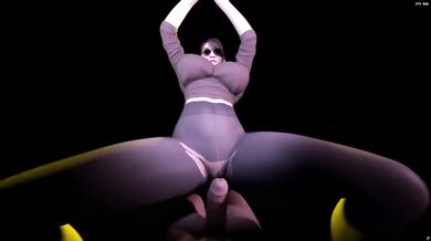 3D Asian cutie dances on top grinds her big boobs and ass till I cum