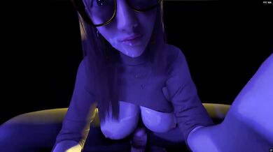 3D Asian cutie dances on top grinds her big boobs and ass till I cum