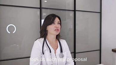 Busty MILF Dr. Liza destroys patient’s cock with sloppy deepthroat