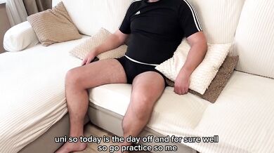 StepMom catches stepson with a raging hard-on then makes him explode in her tight cunt