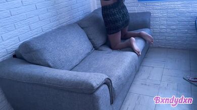 Pov latina sways her hips in a sexy miniskirt showing off her hot sensual body