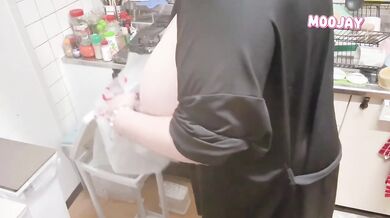 Big tits milf robe slips cleaning hairy bbw pawg solo voyeur