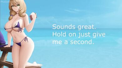 Jean & Lisa's Vacation JOI ruined at nude beach