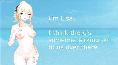 Jean & Lisa's Vacation JOI ruined at nude beach