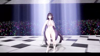 Thicc Elf Vtuber Strips Raw BLACK MAMBA MMD R18 Hentai Dance