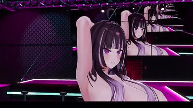 Sexy Naked Dance Whistle MMD Hentai ELF Vtuber gets Destroyed Gushing Choked
