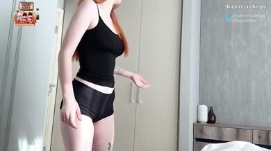 My stepsister caught me stealing her lace panties fucked her hard raw thick cum on ass