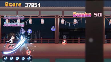 Jap eroge vtuber gets destroyed in Live2D ecchi side sex with juicy milky tits