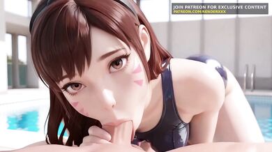 Dva’s hentai swimming lessons ruined her Overwatch tank forever