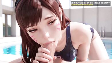 Dva’s hentai swimming lessons ruined her Overwatch tank forever