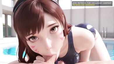 Dva’s hentai swimming lessons ruined her Overwatch tank forever